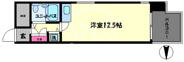 ハピネス上六　五条小学校区の間取り|ハピネス上六　間取り