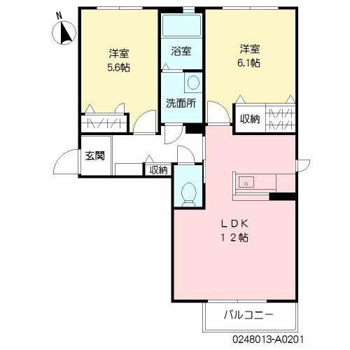 シャーメゾン新合川の間取り|使い勝手の良い間取りです♪