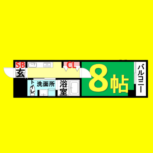 RIDGE大曾根　名古屋市賃貸　仲介手数料無料の間取り