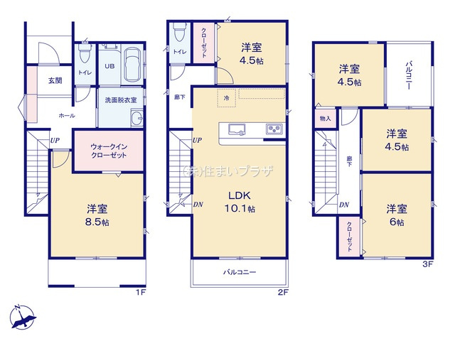 中古戸建て・仲介手数料無料）一宮市今伊勢町宮後の間取り