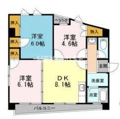 リバーサイド西山の間取り