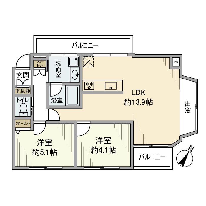 グリーンホーム南行徳の間取り