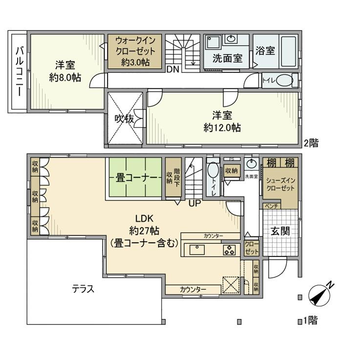 富士見が丘戸建の間取り