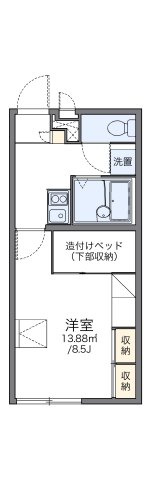 レオパレスＳＡＫＡＩの間取り
