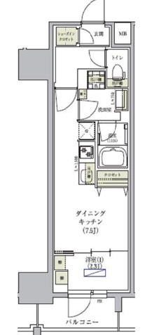 【間取り】 | アーバネックス谷町四丁目