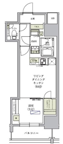 【間取り】 | アーバネックス谷町四丁目