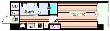 【間取り】 | エグゼ天神橋