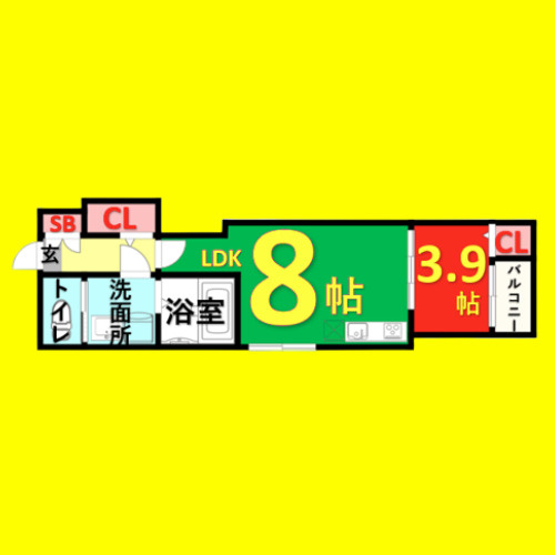 ア・ラ・メゾン　名古屋市賃貸　仲介手数料無料の間取り
