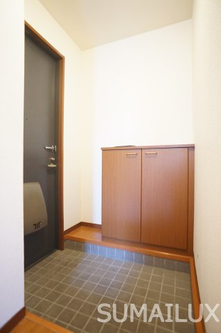 熊本市南区南高江２丁目のアパートの玄関