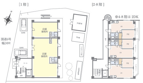 取手市新町２丁目のビルの間取り