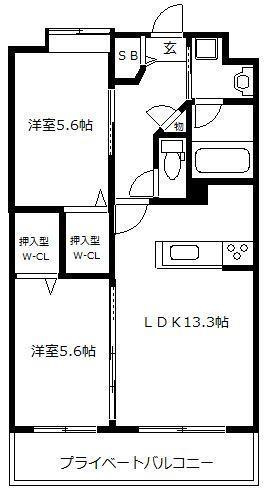 【間取り】 | mon　coeur香椎駅前