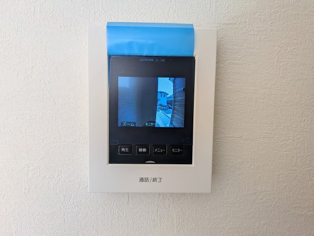 八王子市　丸山町　新築一戸建て　２期のセキュリティ|～TVモニター付インターホン　訪問者の確認に便利です～