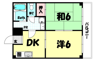 【間取り】 | ロイヤルコート山本通