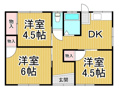 南鈴原貸家　D棟（南から2軒目）の画像