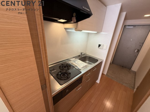 壁付けキッチンでスペースを有効活用できます！