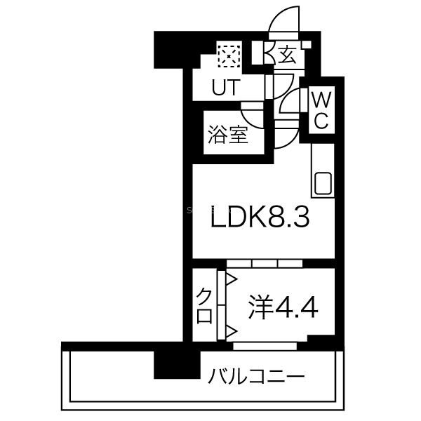 スプランディッド難波Ⅲ(Splendide NAMBAⅢ)の間取り