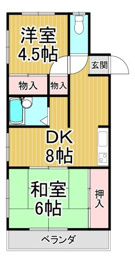 メゾン南花屋敷の間取り