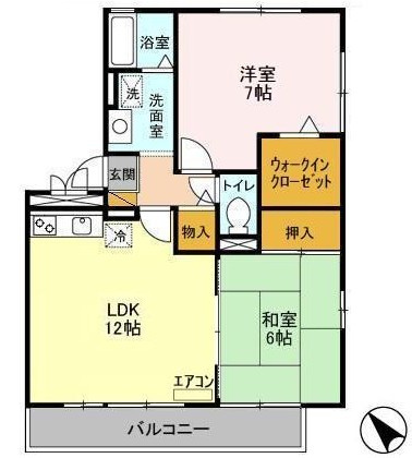 シーガルパーク　弐番館の間取り
