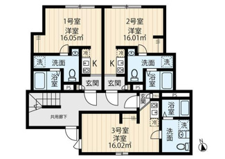 【間取り】 | フィオーレ金町 |  
