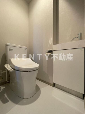 【トイレ】 | ミリアレジデンス長原 | コンパクトで使いやすいトイレです