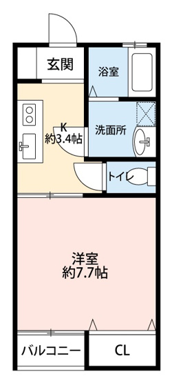 【間取り】 | ライトハイツＥ棟