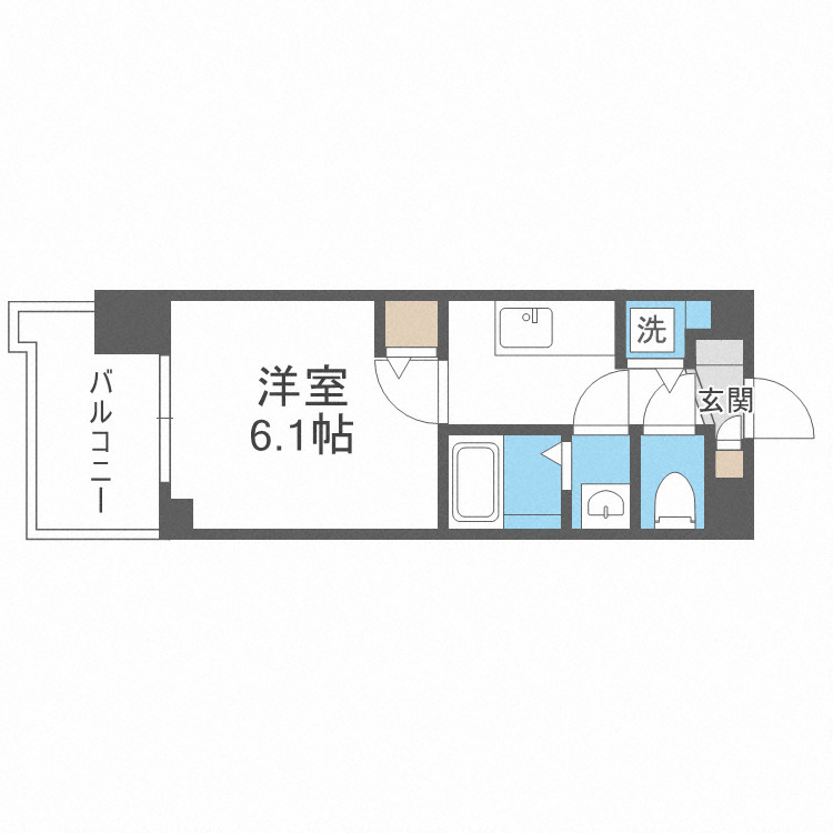 La Douceur桜川の間取り
