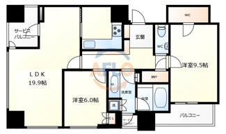 【間取り】 | ディーグランセ上町台ハイレジデンス　南大江小学校区 | ディーグランセ上町台ハイレジデンス　間取り
