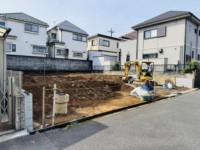 八王子市　絹ケ丘　新築一戸建て　１２期の外観|～北野駅徒歩13分・長沼駅徒歩14分　敷地59坪超　3台駐車可能カースペース付き～