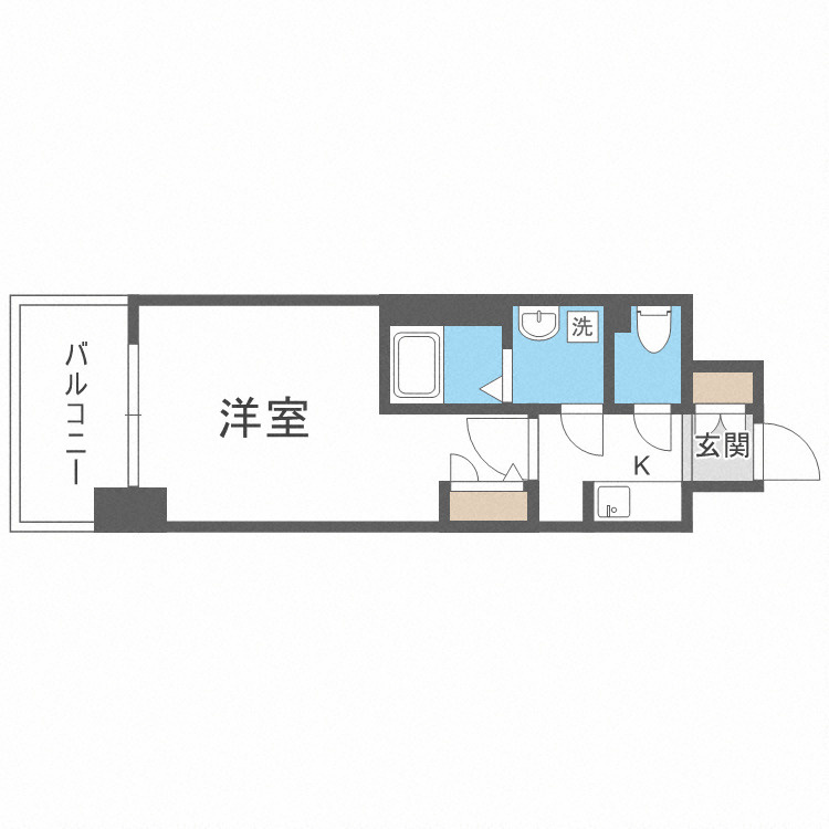 アーデン谷町の間取り