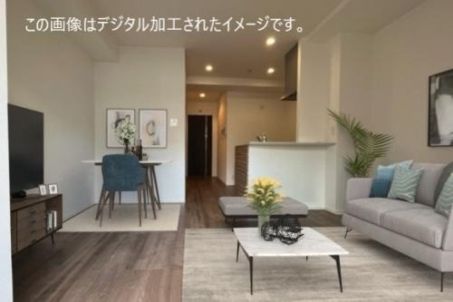 福岡市東区香椎駅前２丁目の賃貸マンションの居間・リビング|物件の画像3