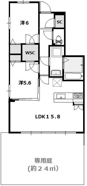  エモシオン箱崎の間取り