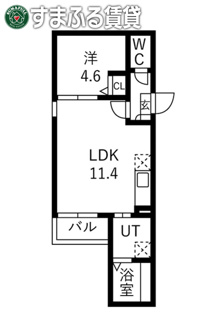 【間取り】 | Jack sumiyoshi Ⅰ(ジャック　スミヨシワン) 