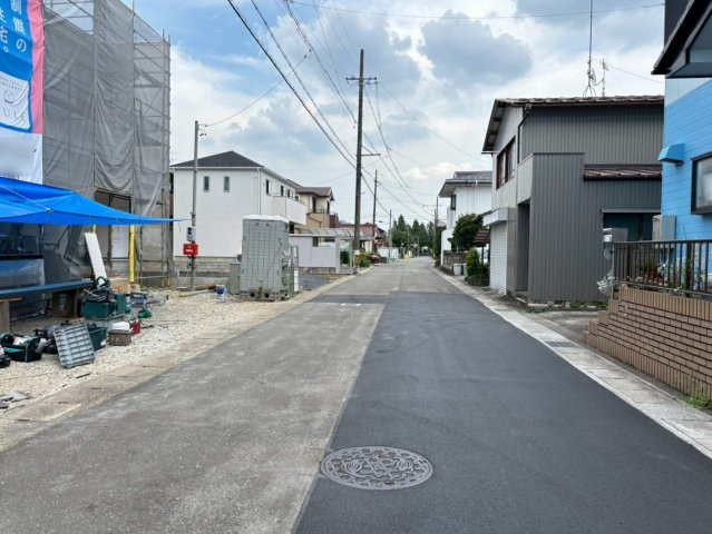 クワイエ　岐阜市旦島中町第３　全１区画分譲の前面道路含む現地写真|「現地（2026年6月18日）撮影」　
■前面道路　
■ヤマダ不動産　株式会社リライフ