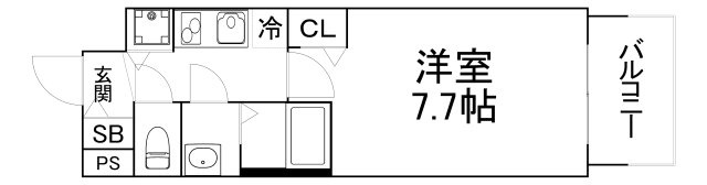 【間取り】 | プレサンス谷町七丁目Ⅱ