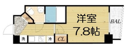 【間取り】 | ラシュレエグゼ難波南