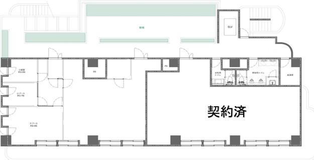 世田谷区駒沢２丁目の店舗事務所の間取り