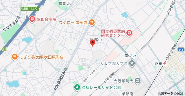 ALEGRIA岸辺の地図