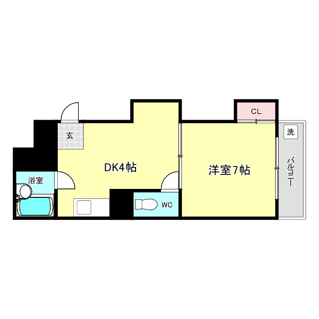 ピジェブラン九条の間取り