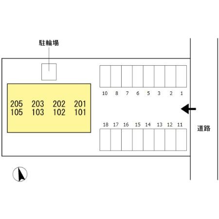 サンローズコートの区画図
