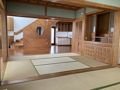 北谷町北谷2丁目　賃貸併用住宅の和室|賃貸中部分です