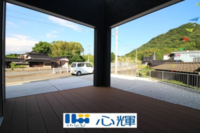 【その他】 | サンコート山口市黒川（６号地） | リビングに繋がる憧れのウッドデッキ♪休日は優雅に朝ごはんやティータイムなど非日常的にゆったりとした時間が過ごせますね。
