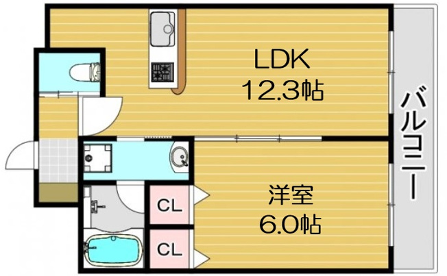 【間取り】 | プレジオ海老江