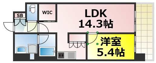 【間取り】 | グランカーサ難波元町 仲介手数料無料