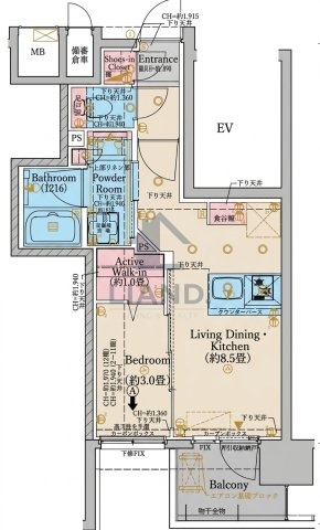 デュオヴェール博多駅　堅粕小学校区の間取り|デュオヴェール博多駅