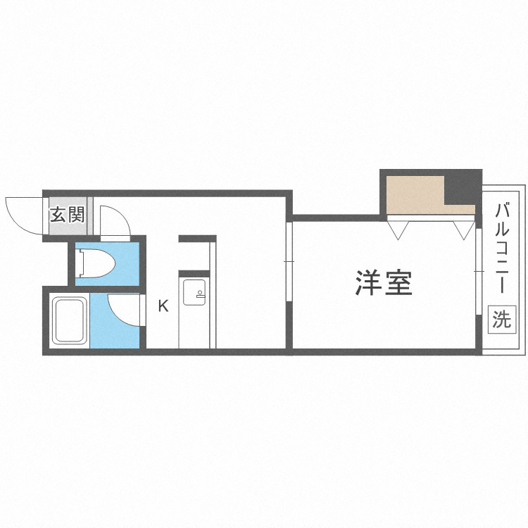 サニーハイツ住吉の間取り