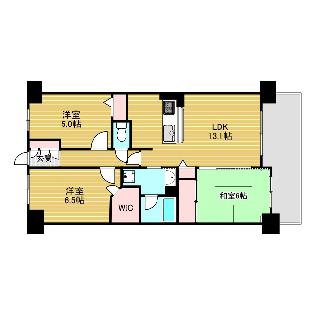 アドリーム江坂の間取り