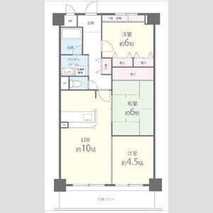 タウンコート咲佳映の間取り