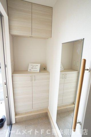 熊本市中央区帯山２丁目のアパートの収納