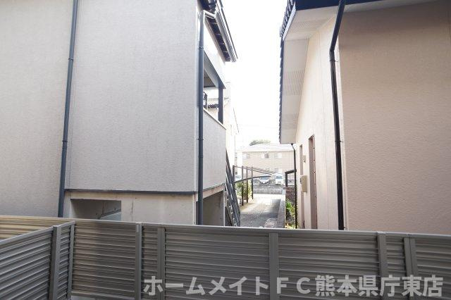 熊本市中央区帯山２丁目のアパートの展望