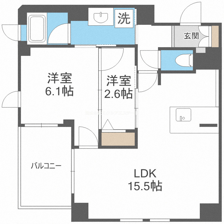 ブルーノ北畠の間取り